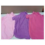 3 Pack Dog Sweaters for Large Dogs, Fleece Dog Sweater Large Pet Clothes Turtleneck Soft Warm Sweatshirt Boy Girl Pet(Pink+Hotpink+Purple,XL)