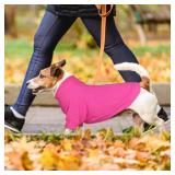 3 Pack Dog Sweaters for Large Dogs, Fleece Dog Sweater Large Pet Clothes Turtleneck Soft Warm Sweatshirt Boy Girl Pet(Pink+Hotpink+Purple,XL)