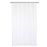 Barossa Design Waterproof Extra Long Shower Curtain or Liner Microfiber 72 x 84 inches, Soft Feel & Hotel Quality, Machine Washable, White, 72x84