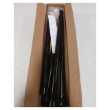 AIZESI Black Shower Curtain Rod 43 to 73 Inch Spring Tension Curtain Rod, Never Rust, Curtain Rods No Drilling, Adjustable Curtain Rods for Window, Bathroom, Kitchen, Doorway