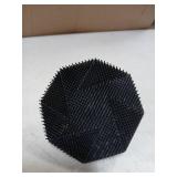 Silicone Body Scrubber, Non-Slip Handheld Cleansing Brush, Rich Foam, Deep Exfoliation, Brightening Skin, Comfortable Massage, for All Skin Types, Men and Women (Black)