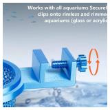 Aquarium Water Change Diffuser, Spill-Free Tool for Rimless & Rimmed Fish Tanks, Protects Substrate & Plants, Safe for Fish and Shrimp (Large)