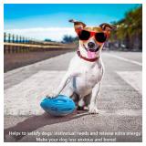 EASTBLUE Squeaky Dog Toys for Aggressive Chewers: Rubber Puppy Chew Ball with Squeaker, Almost Indestructible and Durable Pet Toy for Medium and Large Breed