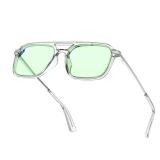 Goiteia Blue Light Glasses for Woman Men-Light Green Tint Computer Glasses for Ture Color-Ease Computer and Digital Eye Strain-Ultra Light & Spring Hinges for Better Comfort