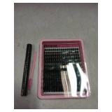 Winifred Fairy Lash Clusters Kit Eyelash Extension Kit Fluffy Lash Clusters 10-18mm D Curly Cluster Eyelash Extensions Volume Wispy Lash Extension Kit Spiky Individual Lashes Kit Lash Bond and Seal