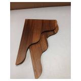 WOPITMER Cute Cloud Shelves, Wavy Floating Corner Shelf, Cute Corner Wall Shelves for Nursery Decor, Cloud Shelf for Bedroom, Living Room, Bathroom & Home Decor, Brown