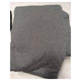 Amazon Basics 4 Piece Bed Sheet Set, 100% Cotton Jersey, Includes Super Soft, Flat and Fitted Sheets, Pillowcase, Full, Dark Gray, Solid - Retail: $32