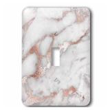3dRose lsp_275197_1 Image of Chic Gray Trendy Copper Rose Gold Marble Agate Gemstone Rock Quartz Toggle Switch