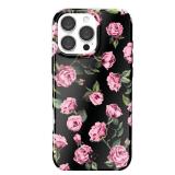 VELVET CAVIAR iPhone 16 Pro Max MagSafe Case - Pink Rose Floral - Retail: $40