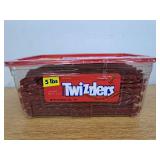 Twizzlers Twists Strawberry Flavored Licorice Style Low Fat Candy  Tub 5 lb
