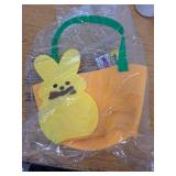 Animal Adventure  Peeps  7 Collectible Yellow Bunny Felt Basket