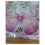 Butterfly Happy Birthday Banner, 3 Pcs Flower Banner, Floral Birthday Decorations for Women Fairy Birthday Decorations 2 Pack