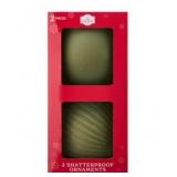2 SHATTERPROOF ORNAMENTS