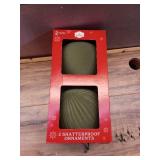 2 SHATTERPROOF ORNAMENTS