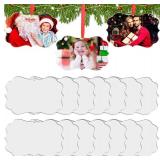 Jetec 15 Pcs Christmas Sublimation Ornament Blank 4.3' x 2.8'