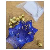 Halloscume 12 Set Christmas Star/Bell Ornaments
