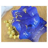 Halloscume 12 Set Christmas Star/Bell Ornaments