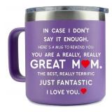 Mom Gifts from Daughter Son,You're A Really Great Mother Coffee Mug - Birthday Christmas Gifts Idea for Moms (14OZ Purple)