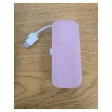 myCharge PowerHub Mini 3000mAh/12W Output Power Bank with Integrated Charging Cables - Pink