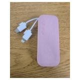 myCharge PowerHub Mini 3000mAh/12W Output Power Bank with Integrated Charging Cables - Pink