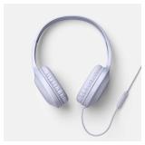 Wired On-Ear Headphones - heyday Soft Purple: 3.5mm Jack, Built-In Microphone