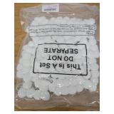 Oudain 15 Feet White Felt Pom Pom Ball Ornaments