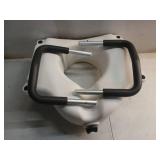 Toilet Safety Rail with Elevated Seat