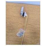 Toilet Handle Replacement Kit Universal - Front-Mount Toilet Handle Tank Flush Lever with Stainless Steel Flapper Chain, Compatible with Gerber, American, Standard, Kohler, TOTO