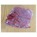 Gerrii 8 Pcs Christmas Bow Ornaments Sparkly Glitter Rhinestones Bow Christmas Tree Ornament Crystal Xmas Party Hanging Pendant Decoration Gift for Family Wedding Home Indoor Outdoor(Red) - Retail: $5