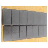 Weekly Pill Organizer, Portable Medicine Pill Container, Big Compartments Travel Pill Organizer, Daily Pill Case for Vitamins, Fish Oils or Supplements, BPA-Free Pill Box, Black