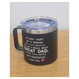Niduilef Gift For Dad- Birthday Gifts For Dads From Daughter, Son, Kids- Birthday Presents for Father, Daddy, Papa, Men -Father Cofee Mug 14 Oz - Retail: $10
