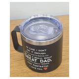 Niduilef Gift For Dad- Birthday Gifts For Dads From Daughter, Son, Kids- Birthday Presents for Father, Daddy, Papa, Men -Father Cofee Mug 14 Oz - Retail: $10