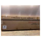 Over-the-Door Mirror Metal Brass - Threshold: Modern Full Body, Space-Saving Design - Retail: $92