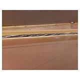 Over-the-Door Mirror Metal Brass - Threshold: Modern Full Body, Space-Saving Design - Retail: $92