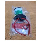 JEAIRTS Light Up Christmas Hat Headband Glowing Xmas Hair Hoop Led Christmas Costume Hair Accessoires (2-Green)