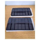 Weekly Pill Organizer, Portable Medicine Pill Container, Big Compartments Travel Pill Organizer, Daily Pill Case for Vitamins, Fish Oils or Supplements, BPA-Free Pill Box, Black 2 Pack - Retail: $4