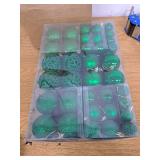 Yunsailing 100 Pcs Christmas Ball Ornaments Decorative Hanging Baubles Set Xmas Balls Seasonal Decorative Pendants for Christmas Tree Party Decorations(Green) - Retail: $19