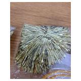 minkissy Pom Pom Headband, 2pcs Tinsel Headbands Cute Boppers Hair Bands Cosplay Party Hair Decoration Tinsel Headdress for Boy Girls, Golden, 19x19cm 2 Pack