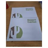 Desert Cactus Germany Country Flag Sticker Decal Variety Size Pack 8 Total Pieces Kids Logo Scrapbook Car Vinyl Window Bumper Laptop German V 2 Pack - Retail: $10