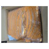 Jinei 8 Pcs Thanksgiving Fall Tableware Set Include Large Ceramic Pumpkin Shaped Plates White Dinner Ceramic Plates Small Pumpkin Shaped Bowls and Place Mats for Autumn Halloween Table Party Decor