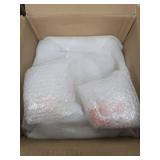 Jinei 8 Pcs Thanksgiving Fall Tableware Set Include Large Ceramic Pumpkin Shaped Plates White Dinner Ceramic Plates Small Pumpkin Shaped Bowls and Place Mats for Autumn Halloween Table Party Decor