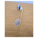 Toilet Handle Replacement Kit Universal - Front-Mount Toilet Handle Tank Flush Lever with Stainless Steel Flapper Chain, Compatible with Gerber, American, Standard, Kohler, TOTO