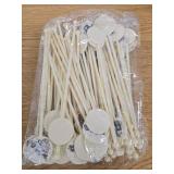 Meanplan 60pcs Christmas Swizzle Sticks Christmas Cocktail Stirrers Plastic Stir Sticks Xmas Santa Claus Snowman Decorations for Birthday Party Coffee Shop Supplies Favors Gifts(Reindeer)