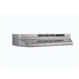 BROAN NuTone Series 30-Inch Ductless Under-Cabinet Range Hood, Stainless Steel Finish (See Details) - Retail: $99