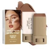 Foundation Stick Beauty Balm Serum Boosted Skin Tint, Solid Tinted Moisturizing Serum Contour Stick Foundation Face for Women, for Face Natural Makeup (06, 18g)