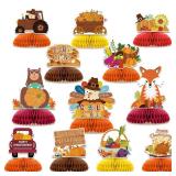 12PCS Thanksgiving Party Table Decorations