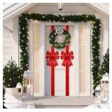 XunYee 12 Pcs Velvet Christmas B. nds Door Home Decor(Mixed Colors)