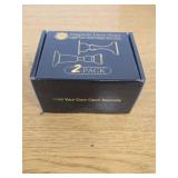 Magnetic Door Stopper 2 Pack - Black Door Stoppers Keep Door Open Strong Magnetic Door Stop for Bottom of Door, Strong Door Holder for Wall and Floor Mount