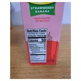 **Best if Used by December 24 2025** Mott Fruit Smoothies Strawberry Banana, 4.2 oz clear pouches, 4 Pack, Non-dairy, Made With Oatmilk, Made With Real Fruit, Good Source of Calcium, On-the-Go 6 Boxes