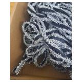 Super Bang 8 Pcs Black/Silver Velvet Christmas Bows for Christmas Tree Decorations Door Wreath Garland Bow Ornaments, for Gift Wrapping Wedding Home Holiday Party Decor